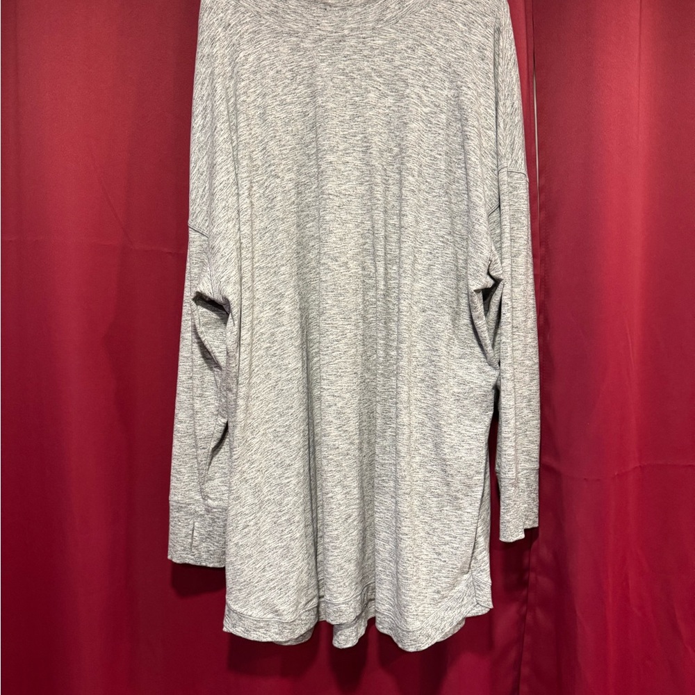 Tek Gear Heather Gray Long Sleeve Top